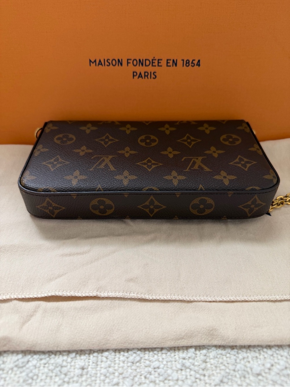 Authentic Louis Vuitton Félicie Pochette Crossbody 3 Piece Set - Picture 8 of 15